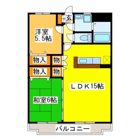 レピエス　Ａの物件間取画像